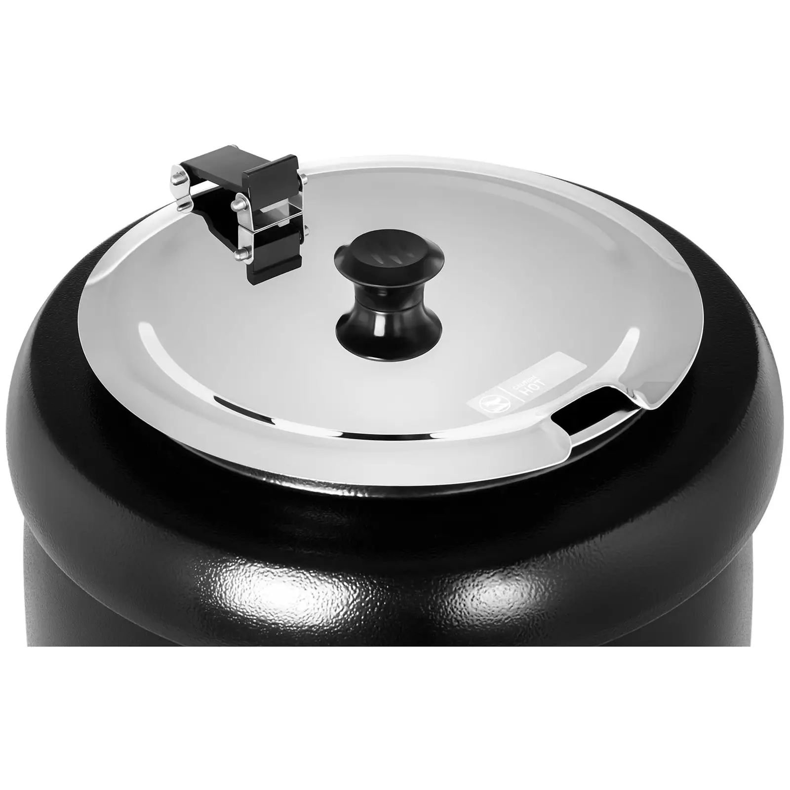 Suppentopf elektrisch - 10 L - 400 W - schwarz (Material: Edelstahl)