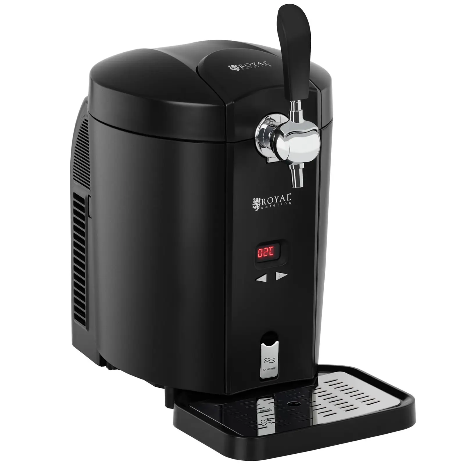 Dozator de bere cu răcitor - 5 L - 2 până la 12 °C (Afișare: LED)