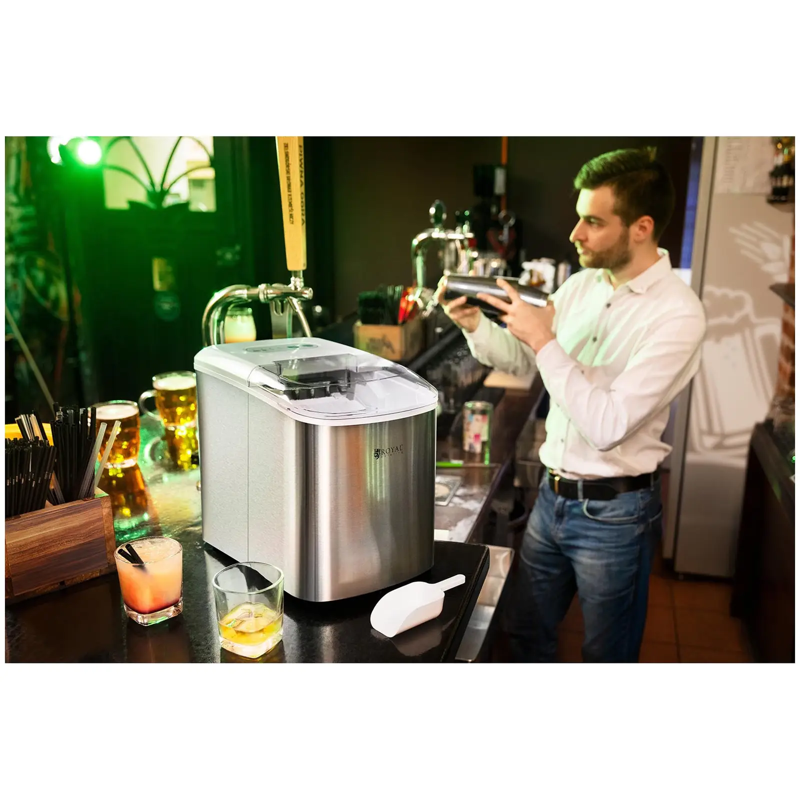 Máquina de cubitos de hielo - 2,2 L (Contenido del tanque de agua: 2.2 l)