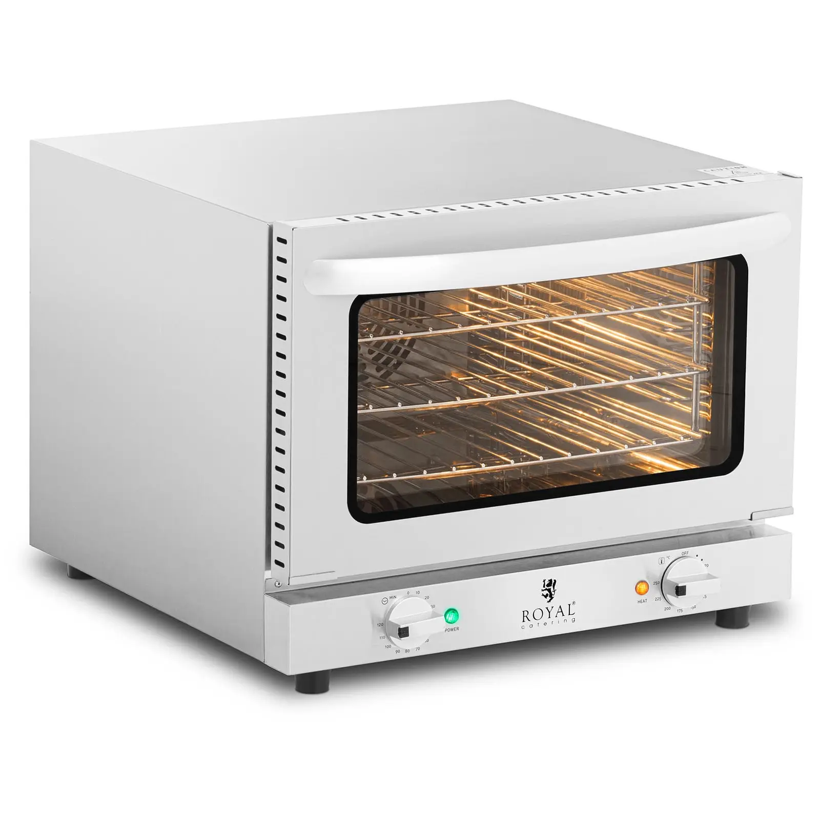 Royal Catering - Varmluftsugn - 3 ugnsgaller - 2150 W