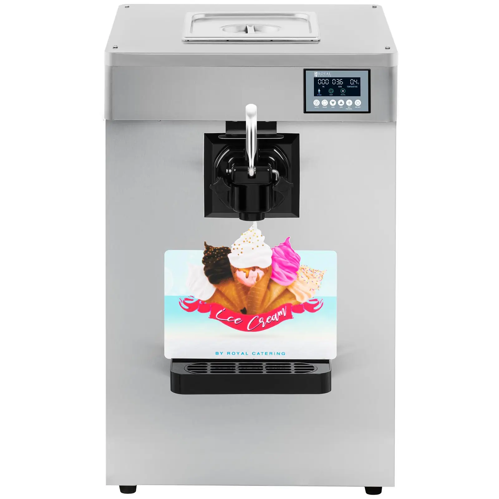 Machine à glace italienne - 1 600 W - 13 l - 18 l/h