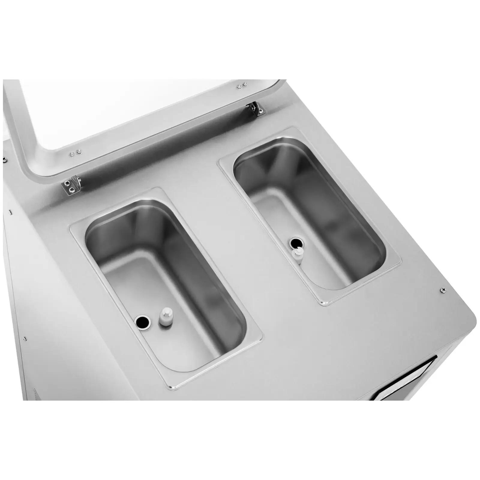 Stroj na točenou zmrzlinu - 2 000 W - 2 x 8,5 l - 23 l/h (Počet nádob: 2 Pc)