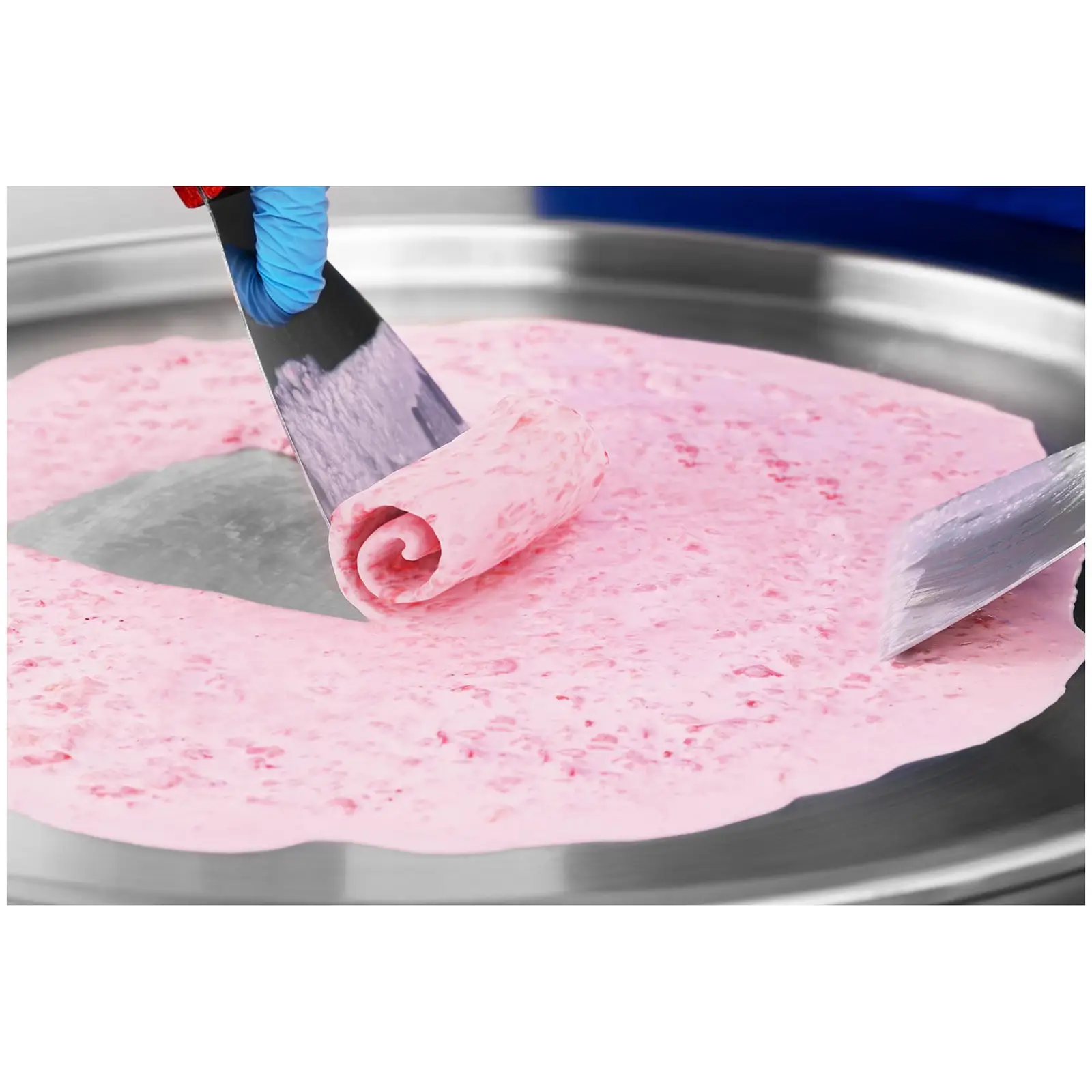 B-Ware Roll-Eismaschine - 2 x Ø 50 cm - 6 Behälter mit Deckel (Abmessungen (LxBxH): 173 x 70 x 86 cm)