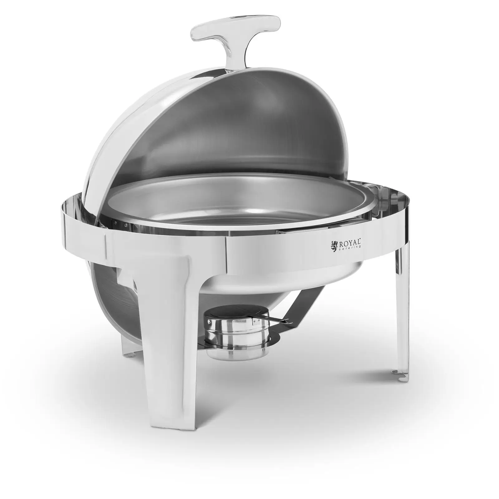 Chafing dish semi-sphérique - 6 l - Brûleur à pâte inclus