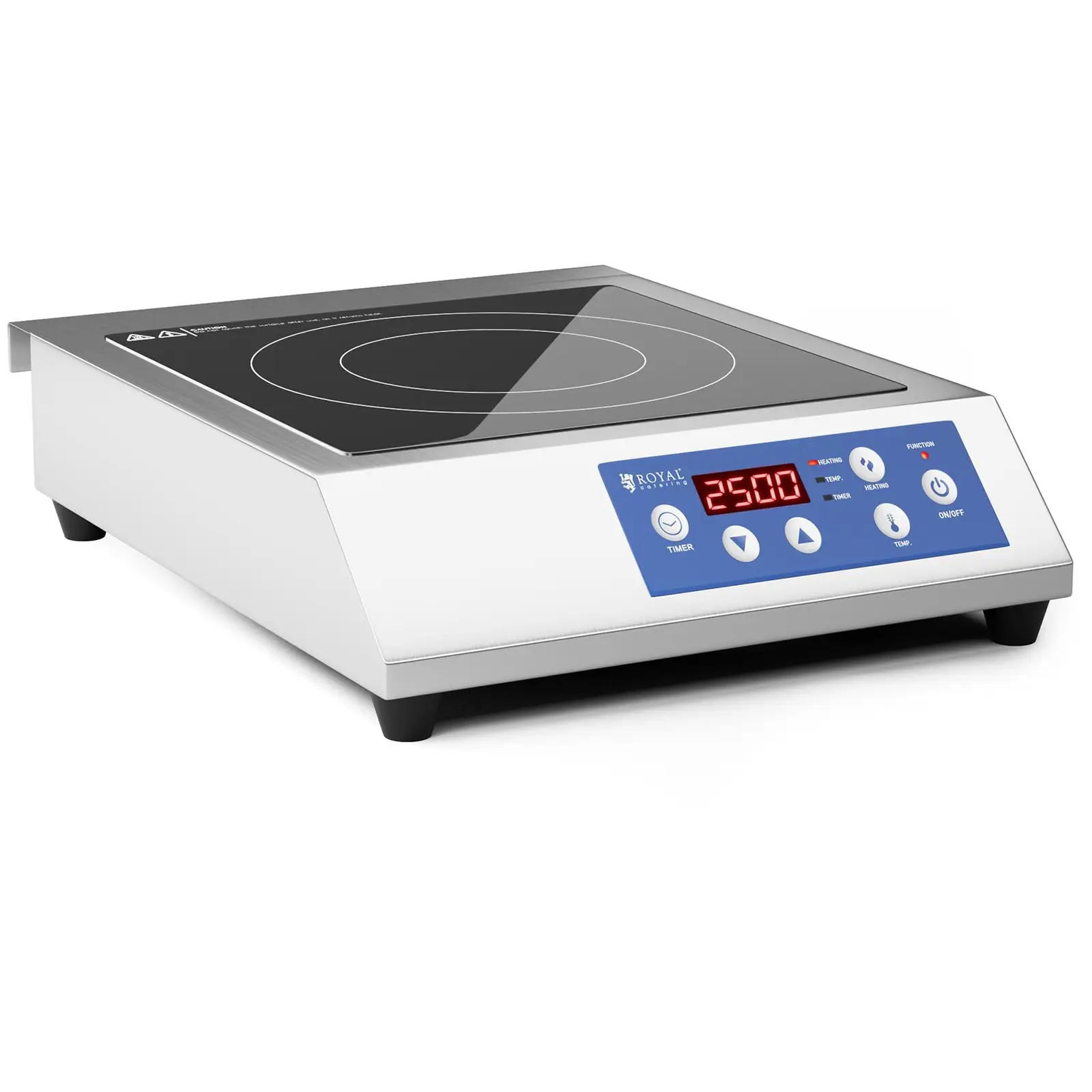 Piastra a induzione - 28 cm - Da 60 a 240 °C - Timer