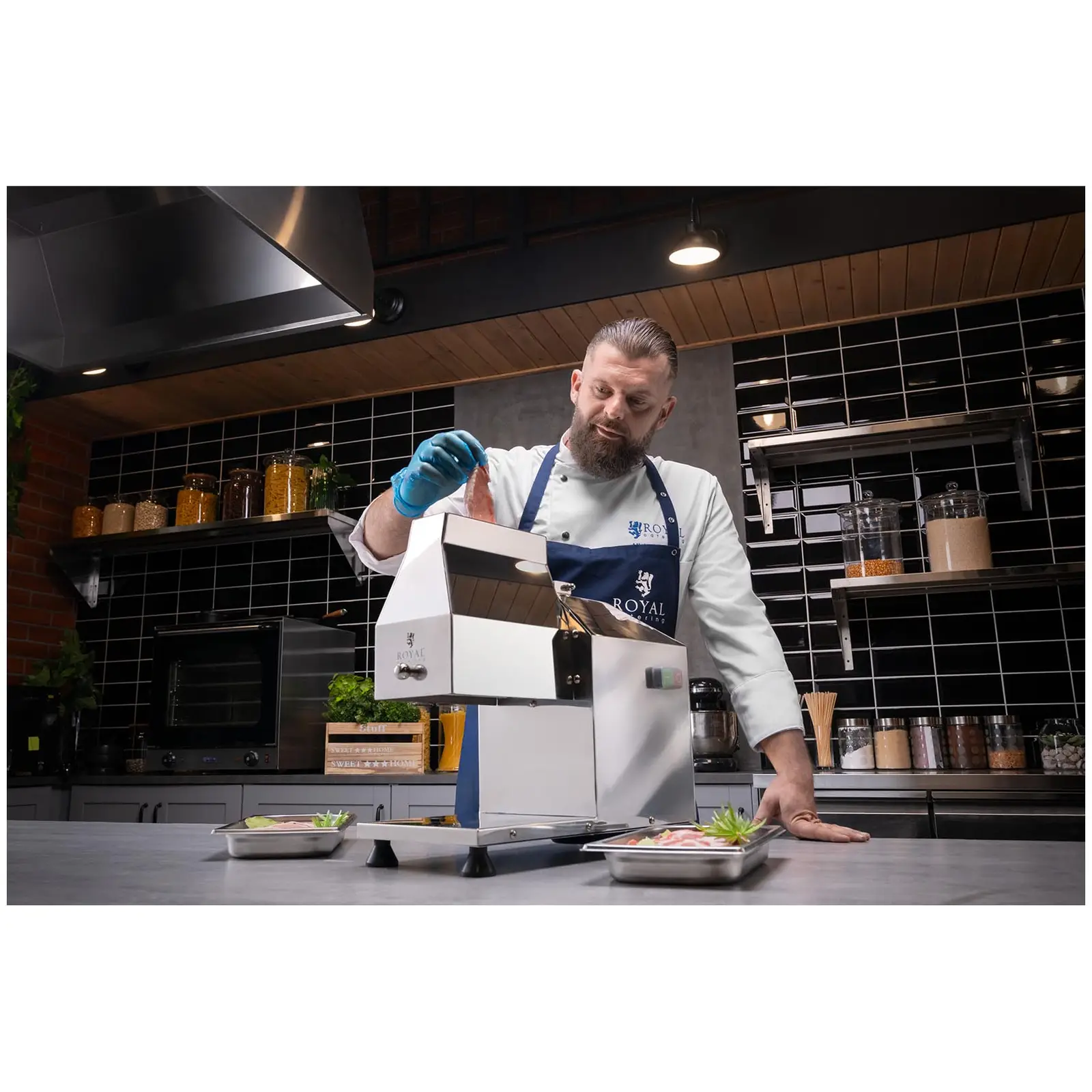 Presă de Carne Electrică - 350 W (Culoare: Argint)