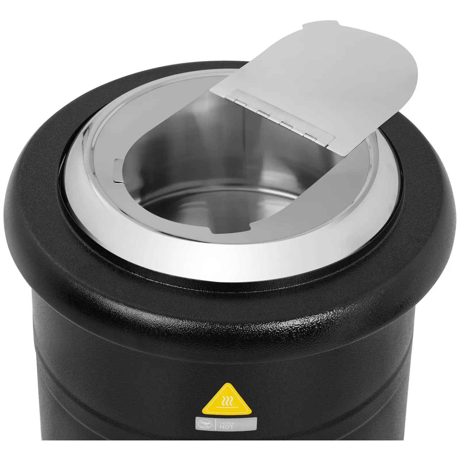 Elektrický kotlík na polévku - 13 l - 600 W - černý (Materiál: Ušlechtilá ocel)