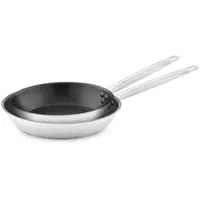 Stainless Steel Frying Pan - 2 pcs. - coated - Ø 24 / 28 cm x 5 cm