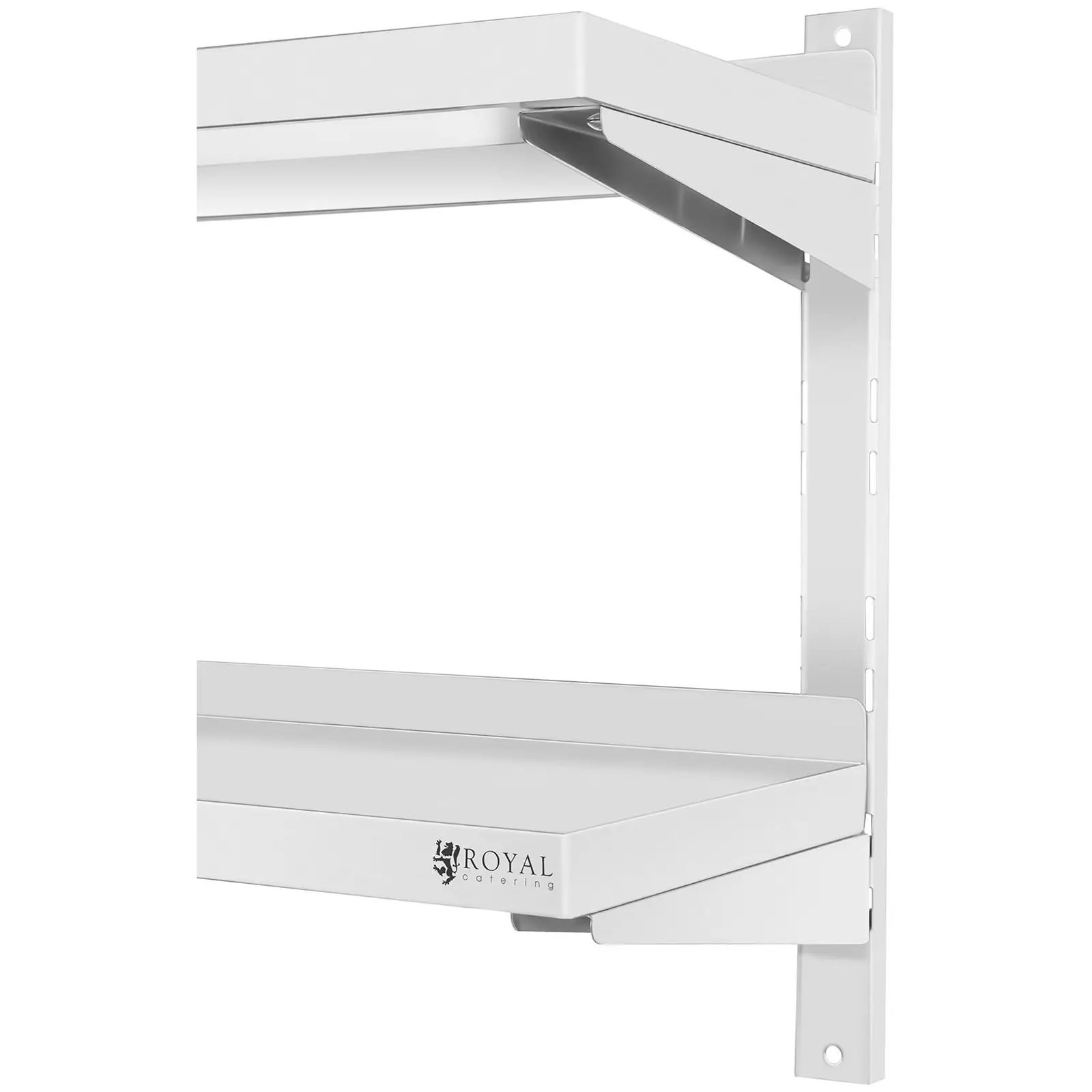 Stainless Steel Wall Shelf - 2 shelves - 30 x 60 cm