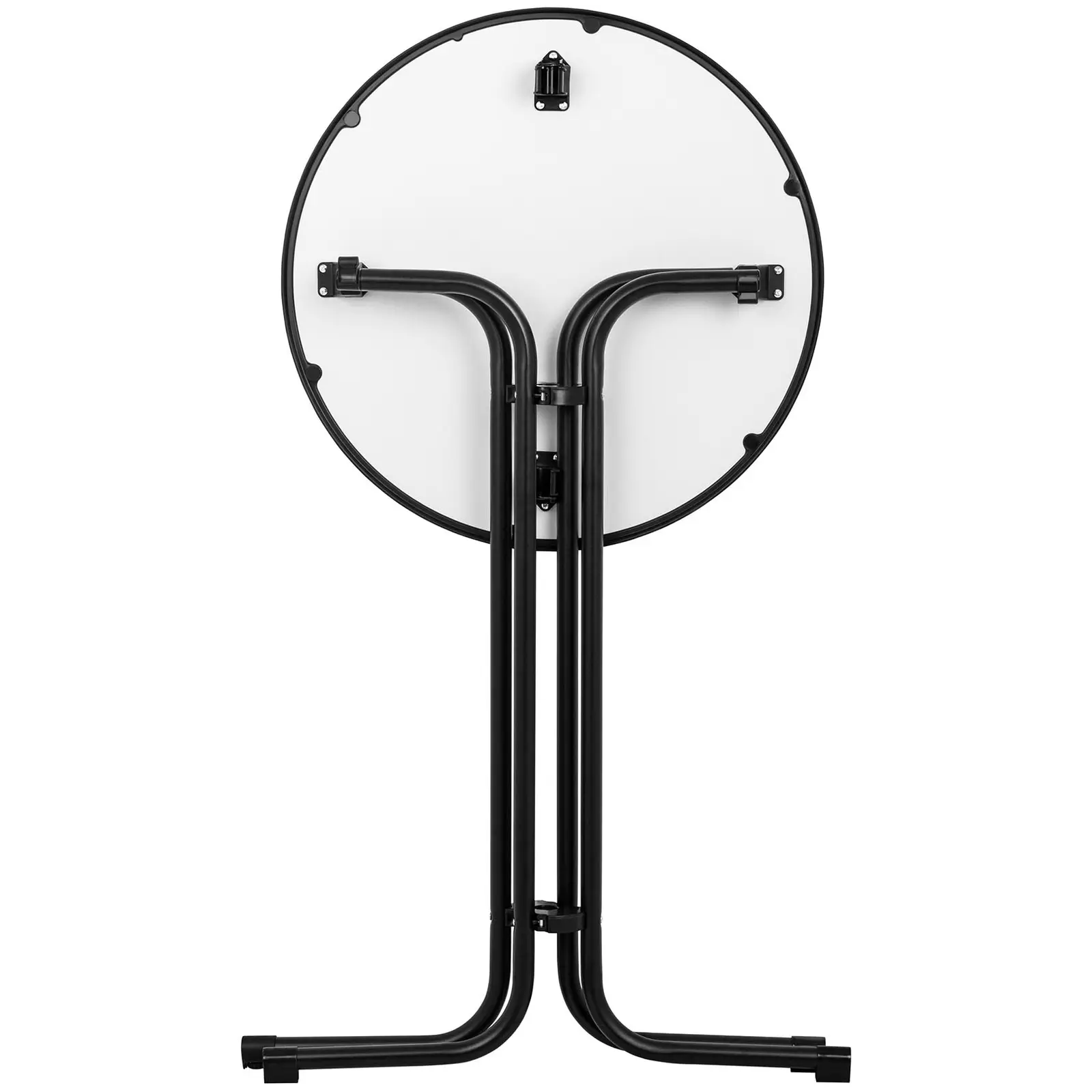Ståbord - 70 cm i diameter - sammenklappeligt - sort (Diameter: 70)