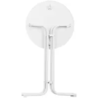 Ståbord - 70 cm i diameter - sammenklappeligt - hvidt