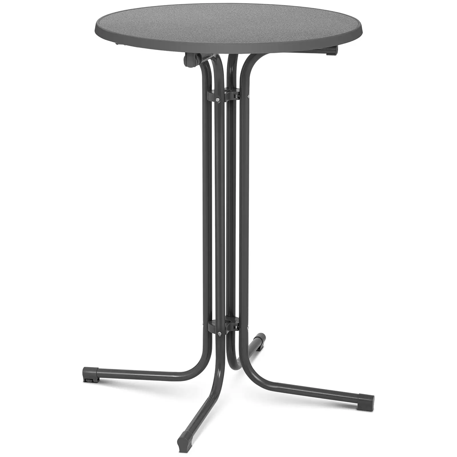 Mesa de bar alta - Ø 70 cm - plegable - gris