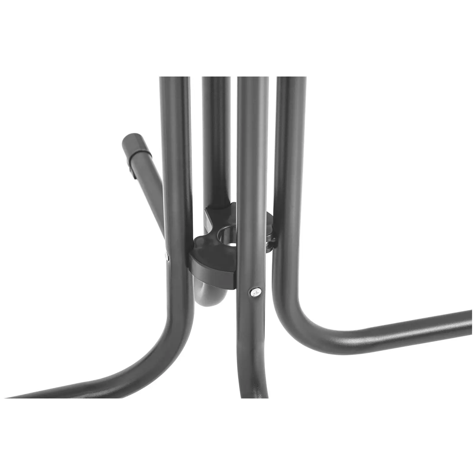 High Top Bar Table - Ø 70 cm - folding - grey