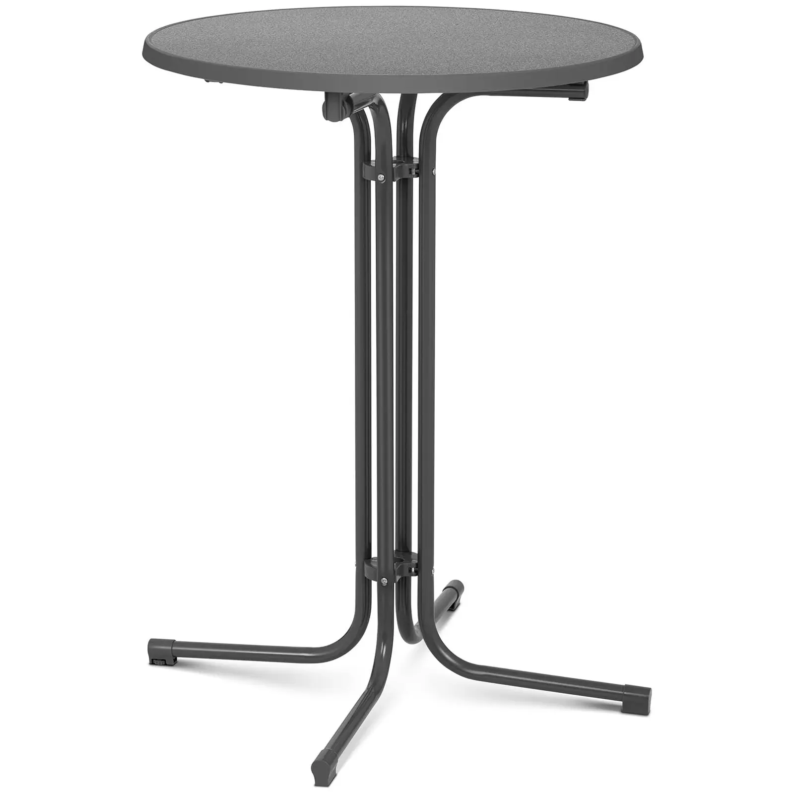 Stehtisch - Ø 80 cm - klappbar - grau - Royal Catering