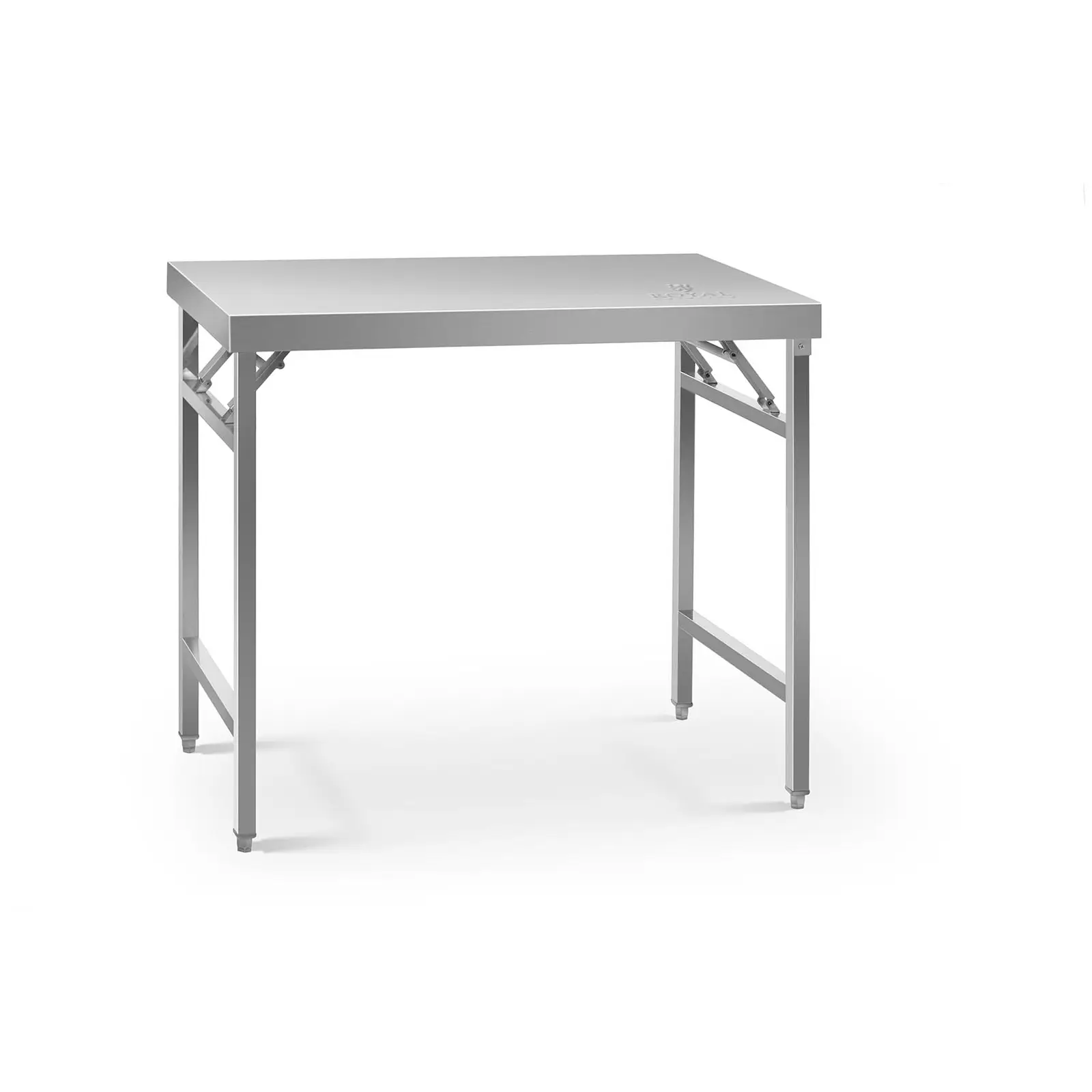 Mesa de trabajo plegable en acero inoxidable - 60 x 100 cm - capacidad de carga 200 kg