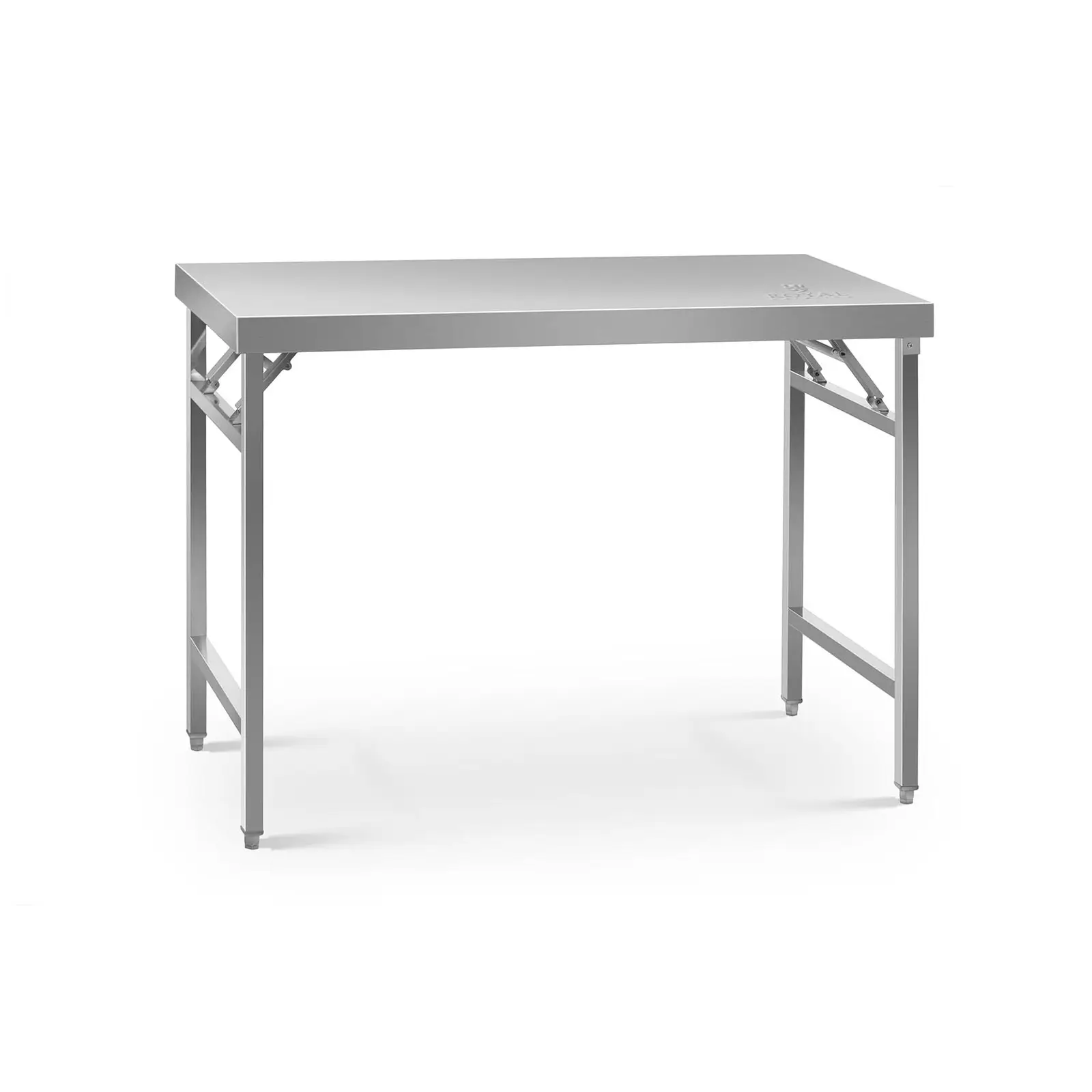 Edelstahl-Arbeitstisch - ECO - 60 x 120 cm - 210 kg - klappbar - Royal Catering - 1