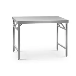 Stålbord - sammenklappeligt - 70 x 120 cm - 215 kg bæreevne