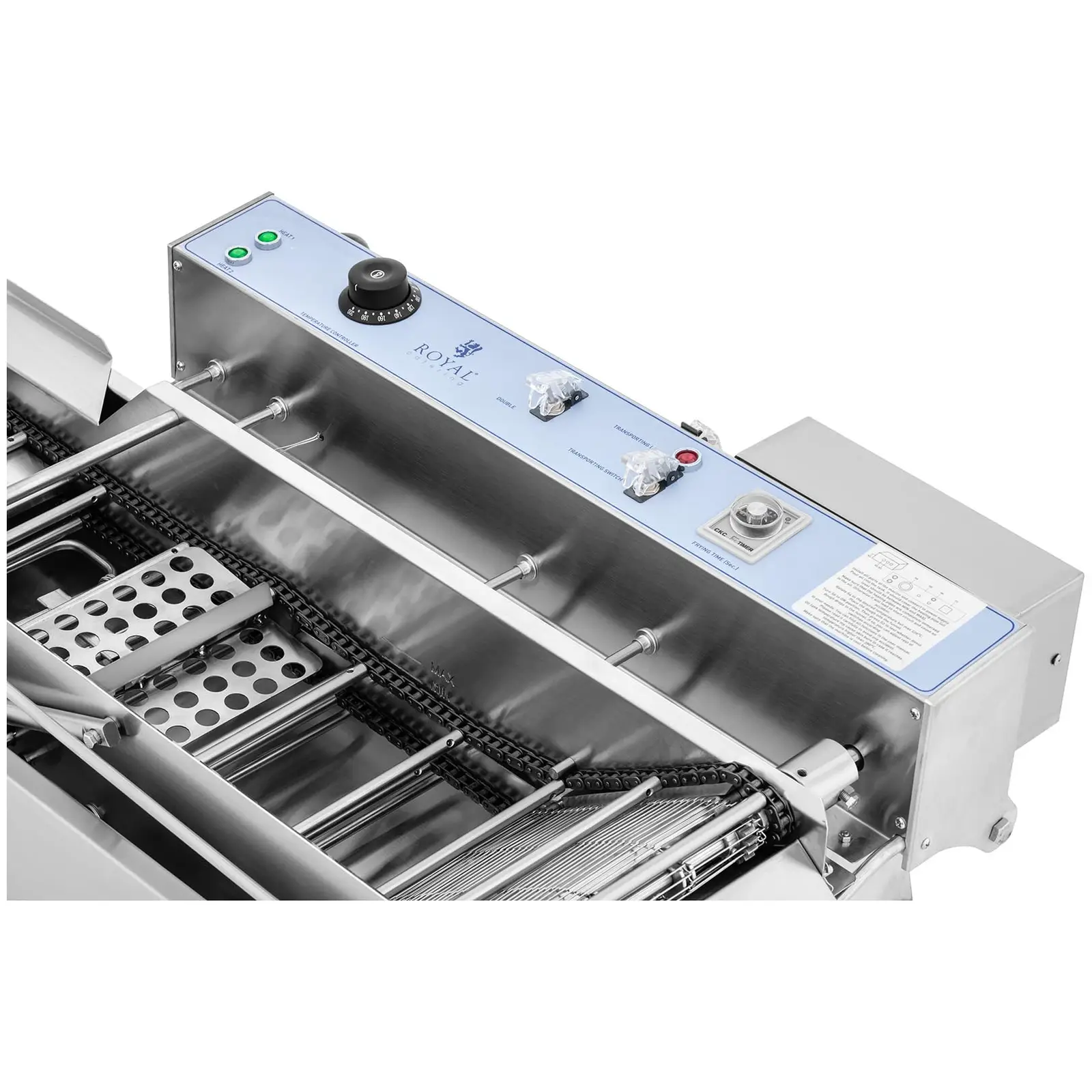 Appareil à donuts - 2 x 2 500 W - 23 l (Matériau(x): Acier inoxydable)