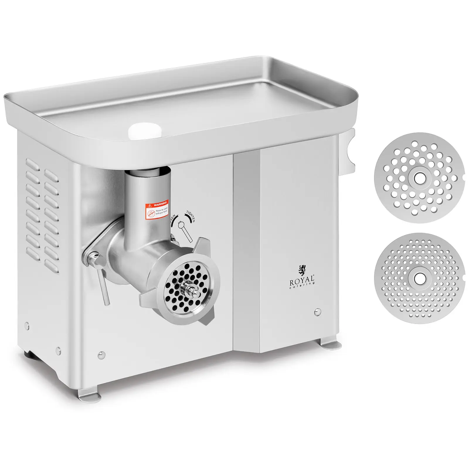 Kødhakker rustfrit stål - 300 kg. pr. time - baglæns-funktion - Produktfoto