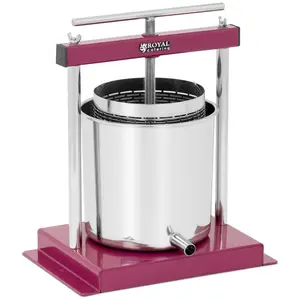 Fruit Press - stainless steel - 5 L - incl. collecting pot with spout