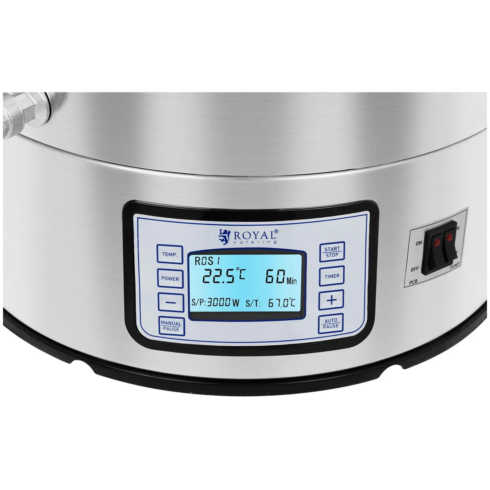 Cuve de brassage - 60 l - 3 000 W (Minuterie: Oui)