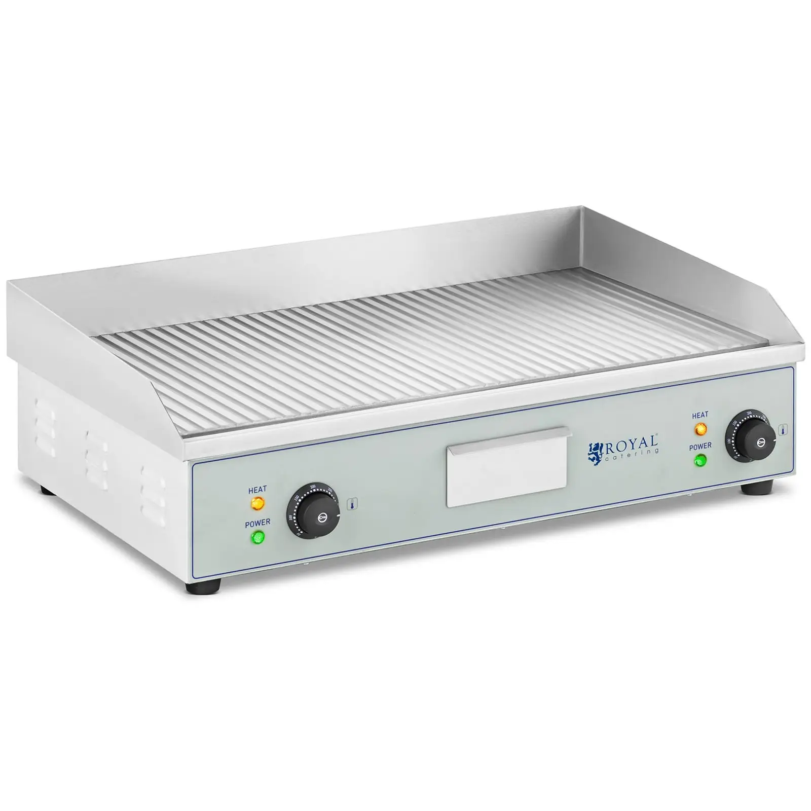 Plancha électrique professionnelle - Double - 400 x 730 mm - Royal Catering - 2 x 2 200 W