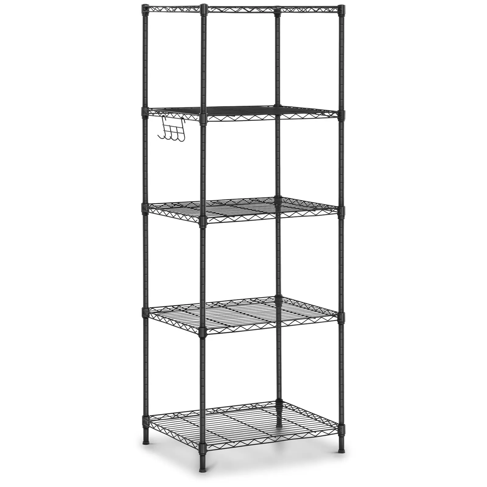 Metal Storage Rack - 55 x 45 x 149.5 cm - 150 kg - black