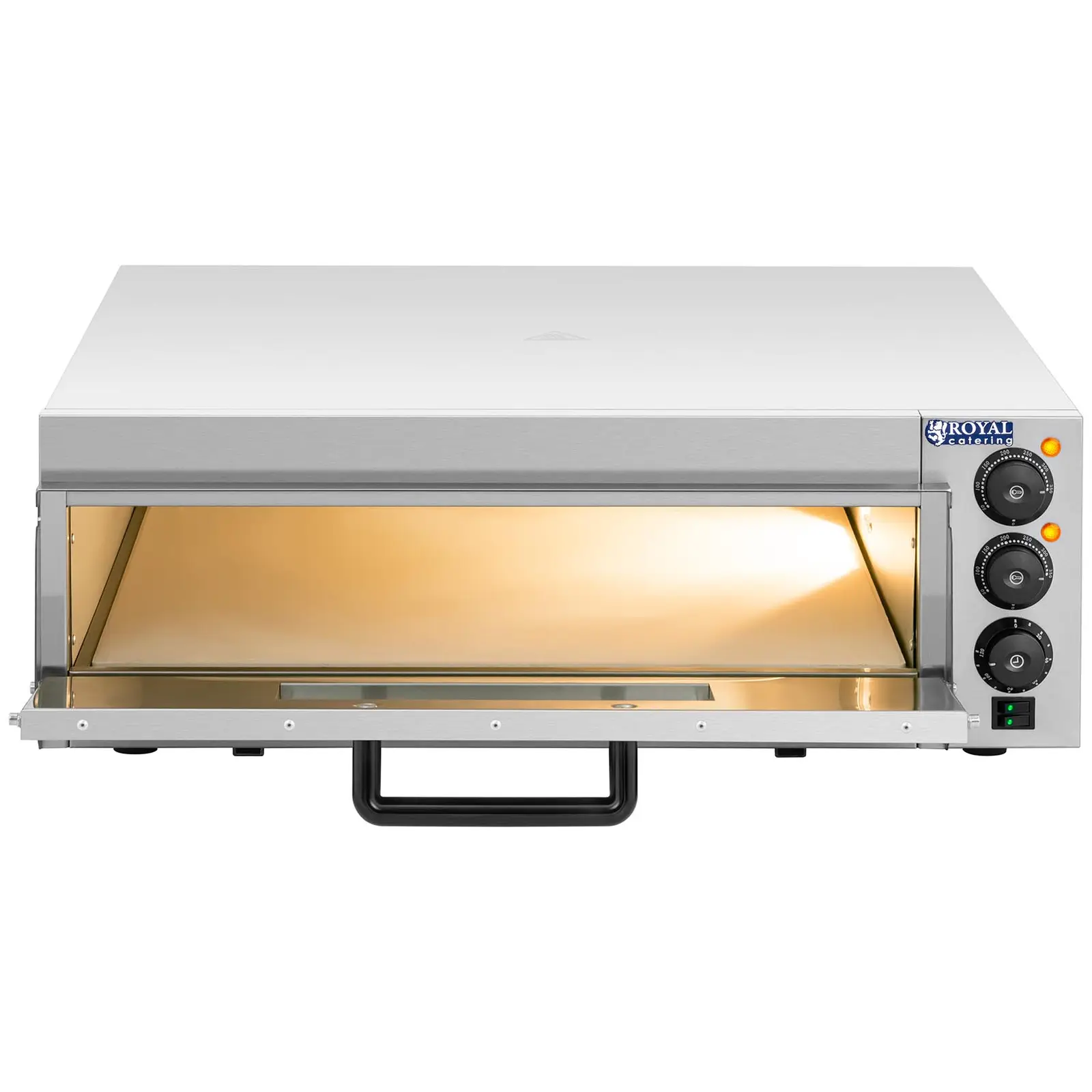 Horno para pizza - 1 compartimento - Ø 60 cm - puerta de vidrio