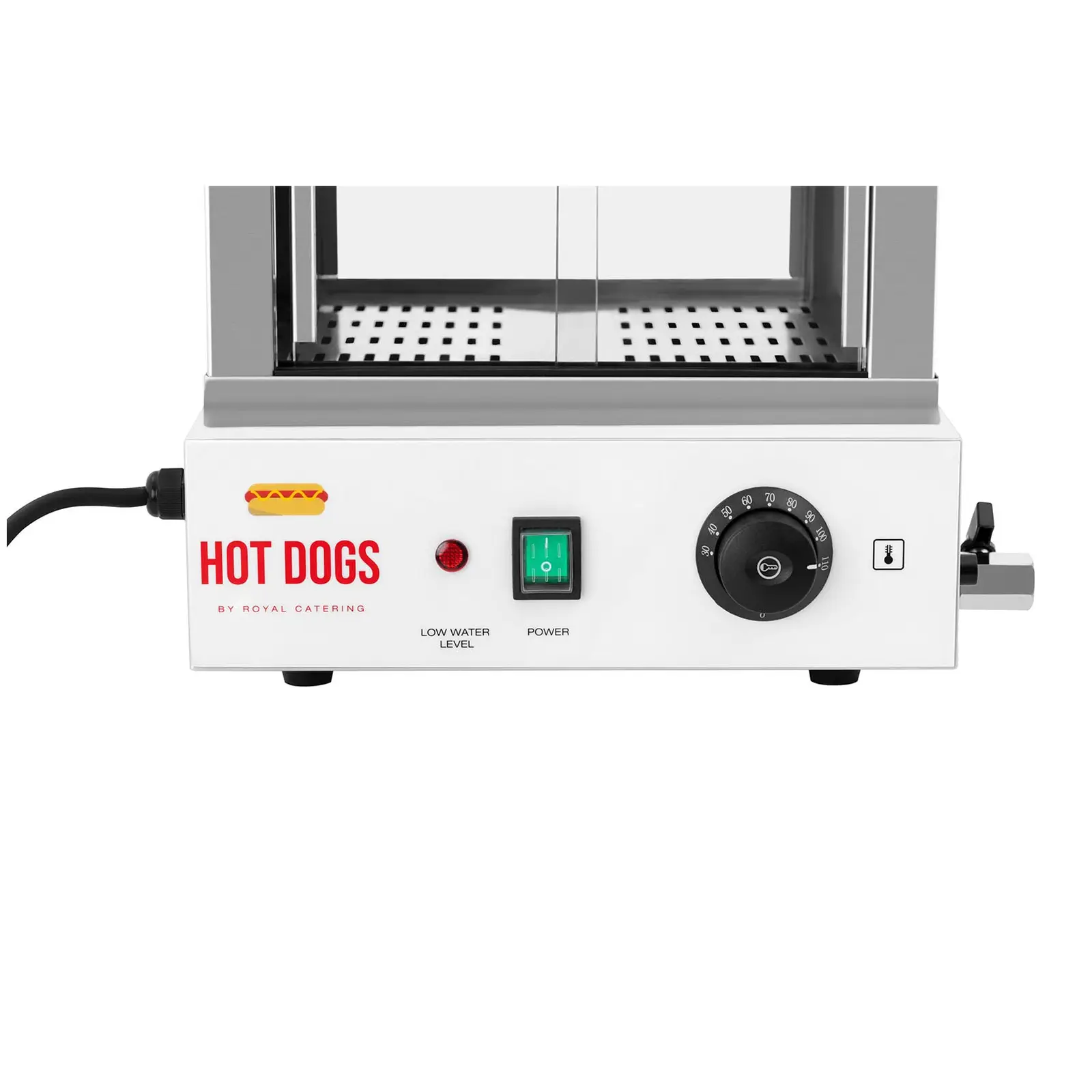 Ohřívač hotdogů - 100 párků- 25 rohlíků - 1 000 W (Koš: Ne)