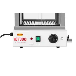 Hot dog gőzölő - 100 virsli - 25 zsemle - 1000 W