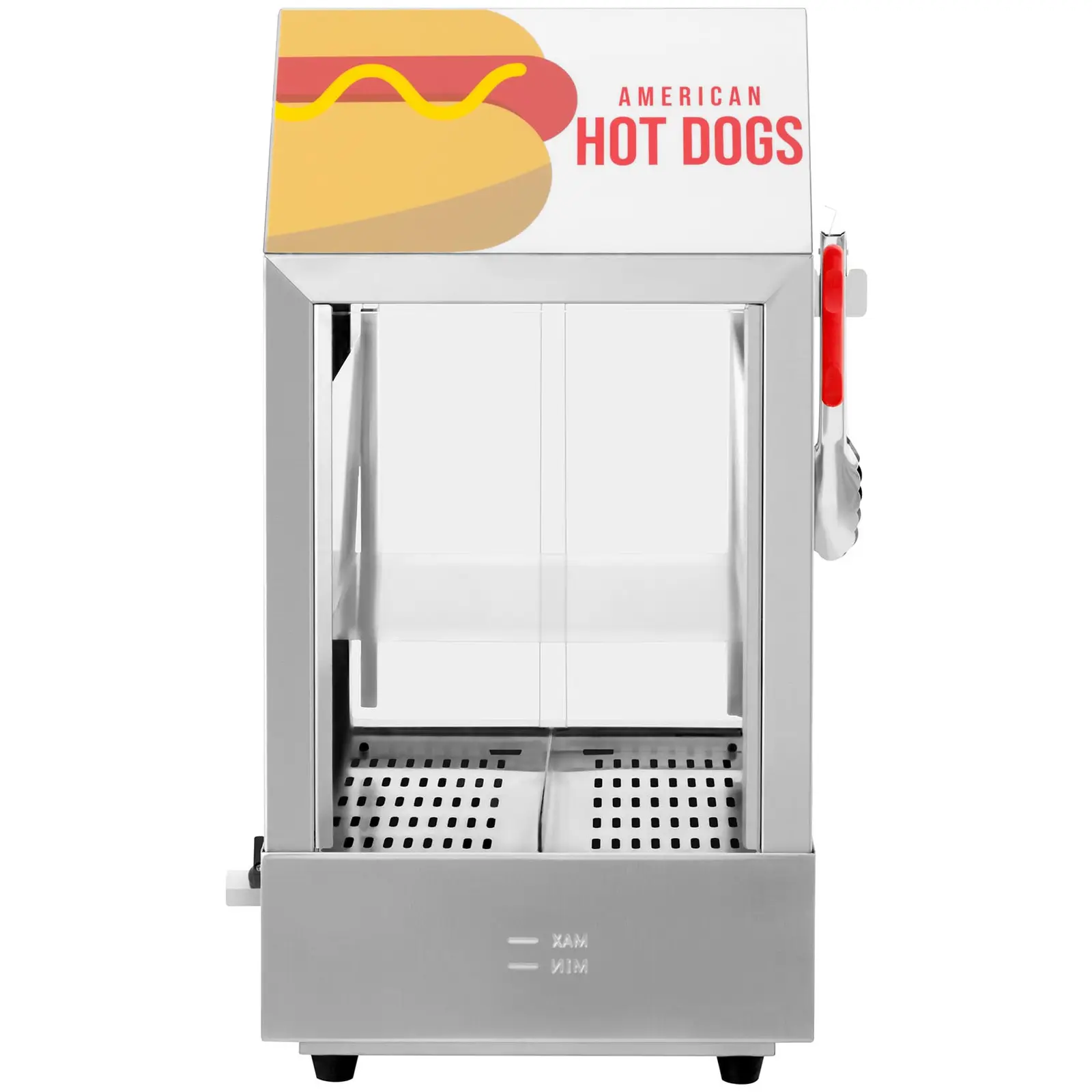 Ohřívač hotdogů - 100 párků- 25 rohlíků - 1 000 W (Výpustný kohout: Ano)