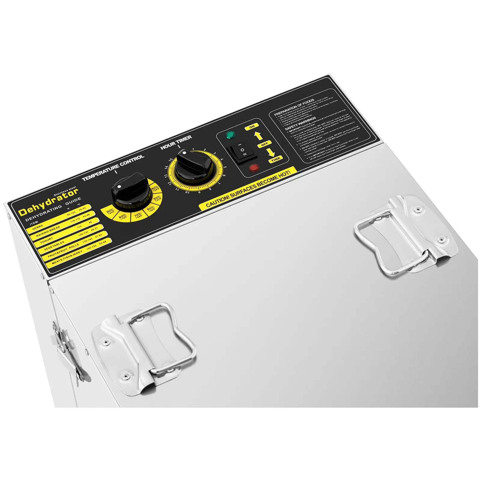 Essiccatore per alimenti professionale - 1.500 W - 16 ripiani