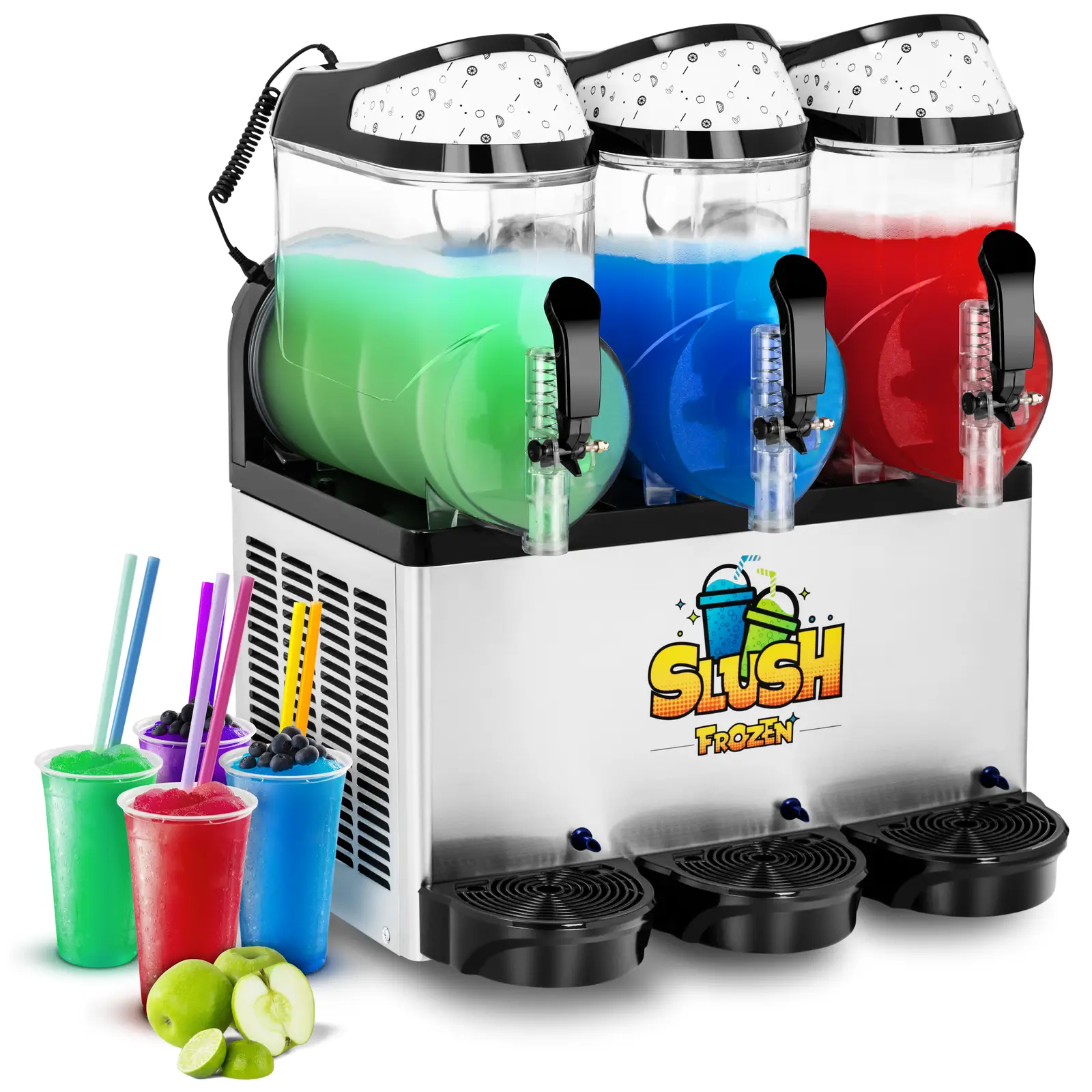 Slush Machine - 3 x 10 litres - LED