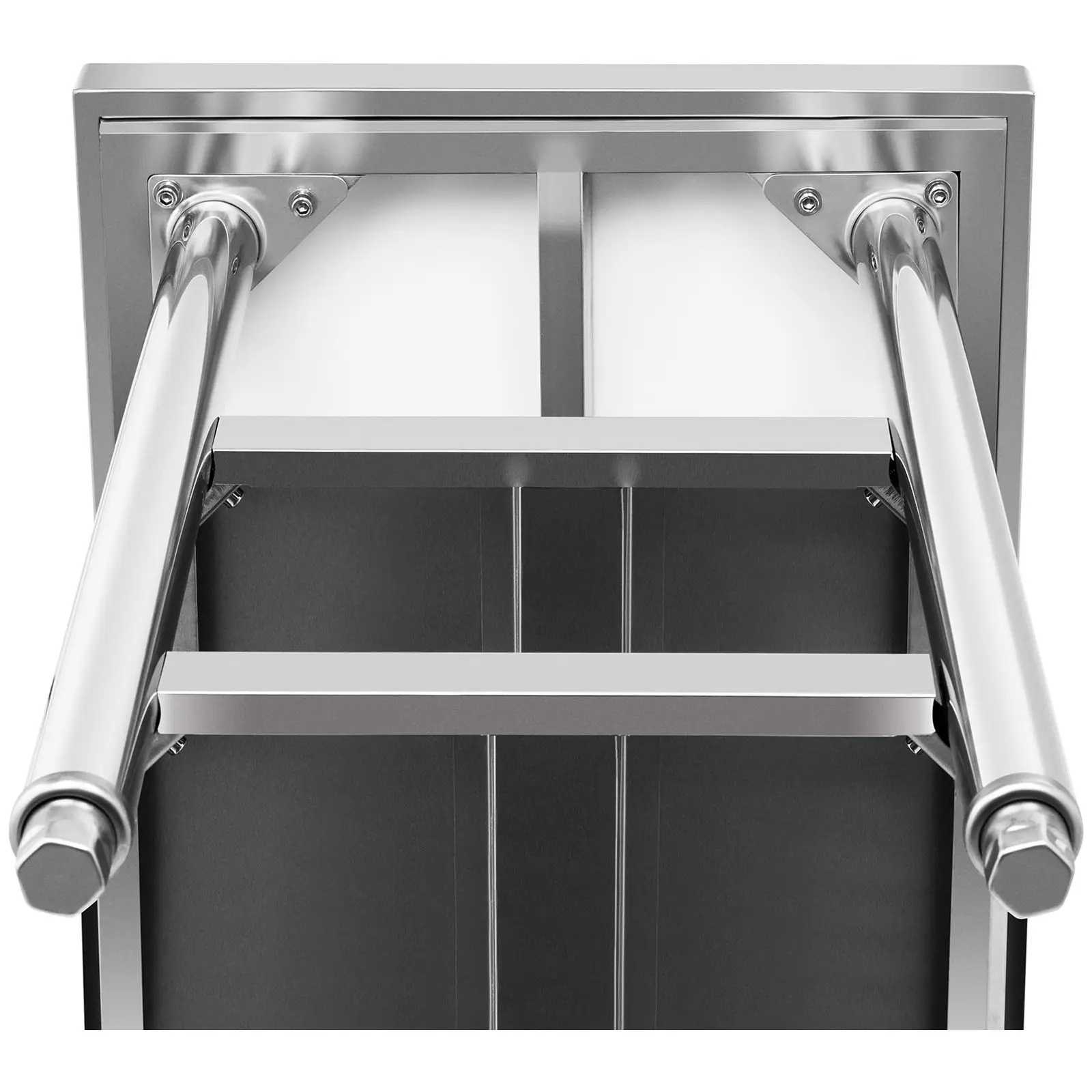 Pracovní stůl z ušlechtilé oceli - ECO - 60 x 180 cm - 600 kg - mezipolice - Royal Catering (Potřeba nainstalovat: Ano)