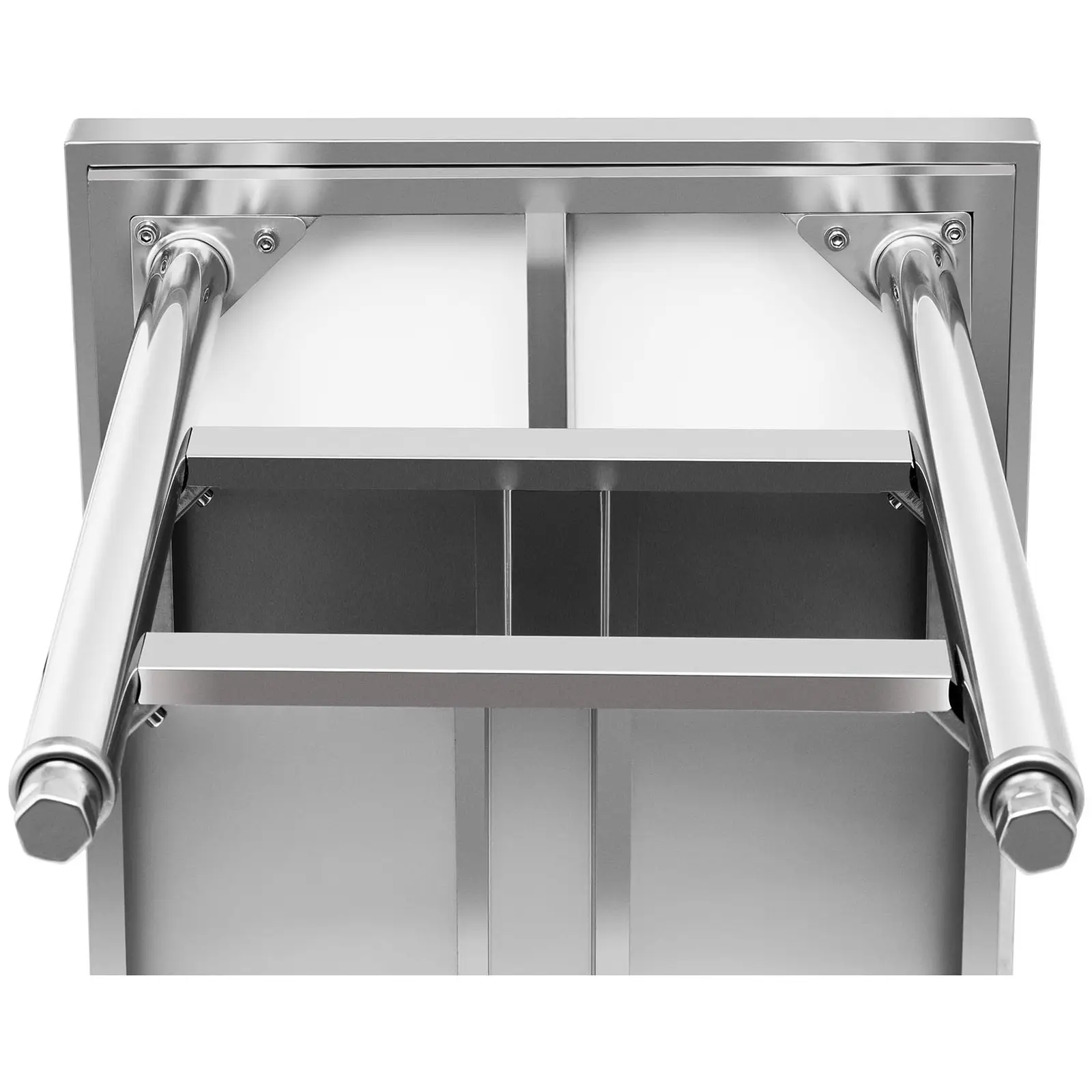 Pracovní stůl z ušlechtilé oceli - ECO - 150 x 60 cm - 600 kg - mezipolice - Royal Catering (Potřeba nainstalovat: Ano)