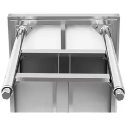 Stainless Steel Work Table - 150 x 60 cm - 600 kg - 3 levels