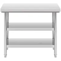 Stainless Steel Work Table - 100 x 70 cm - 600kg - 3 levels
