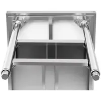 Radni stol od nehrđajućeg čelika - 100 x 60 cm - 600 kg - 3 razine