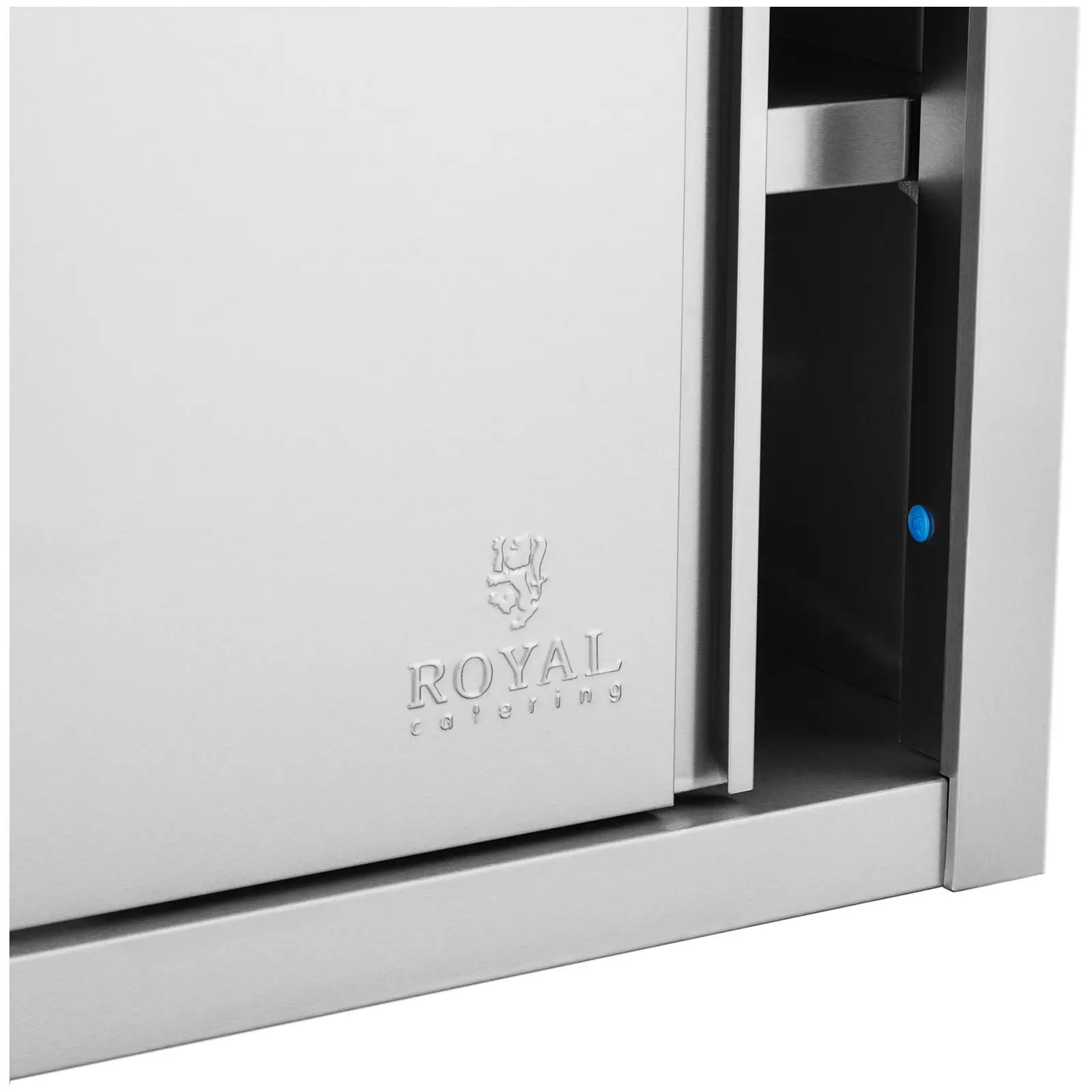 Edelstahl Hängeschrank - 140 x 45 cm (Türen: Ja)