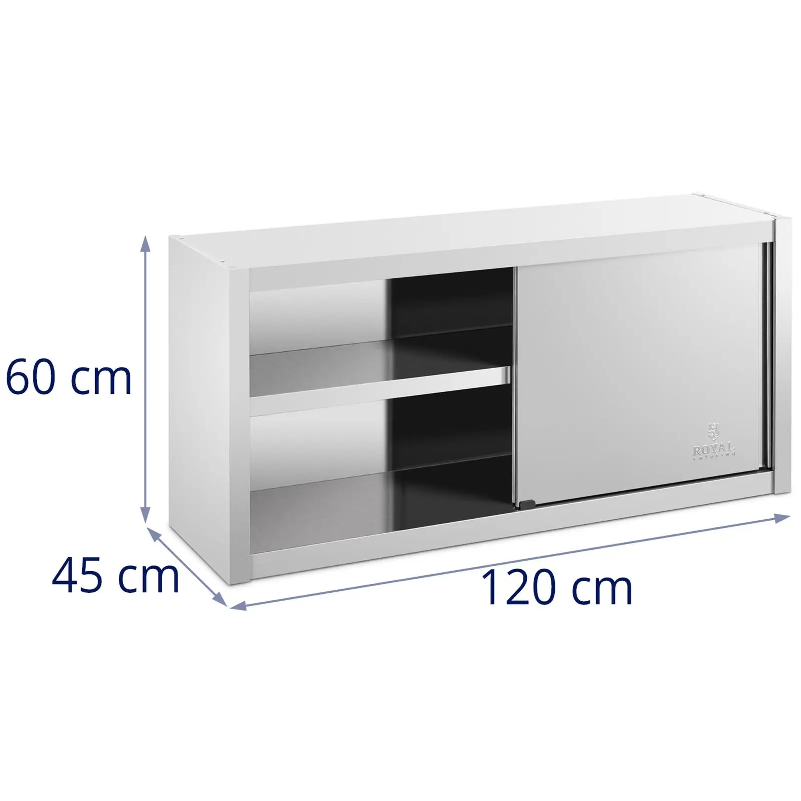 Окачен шкаф от неръждаема стомана - 120 x 45 см