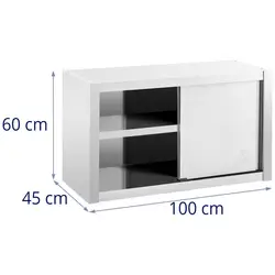 Stainless Steel Hanging Cabinet - 100 x 45 cm