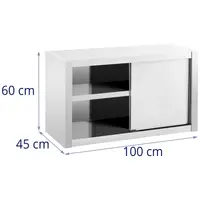 Stainless Steel Hanging Cabinet - 100 x 45 cm