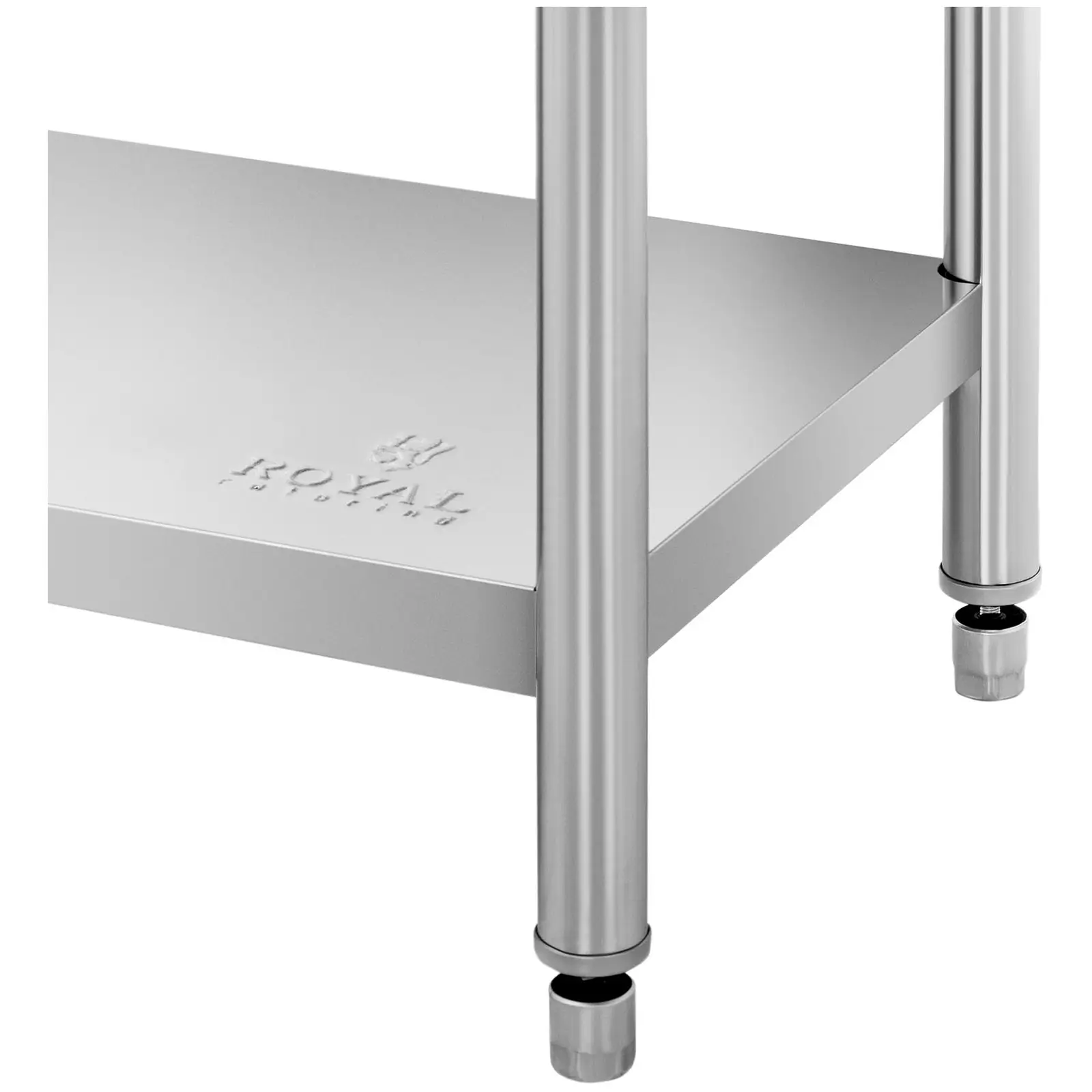 Table de travail inox - PREMIUM - 76 x 61 cm - 400 kg - Royal Catering (Installation nécessaire: Oui)