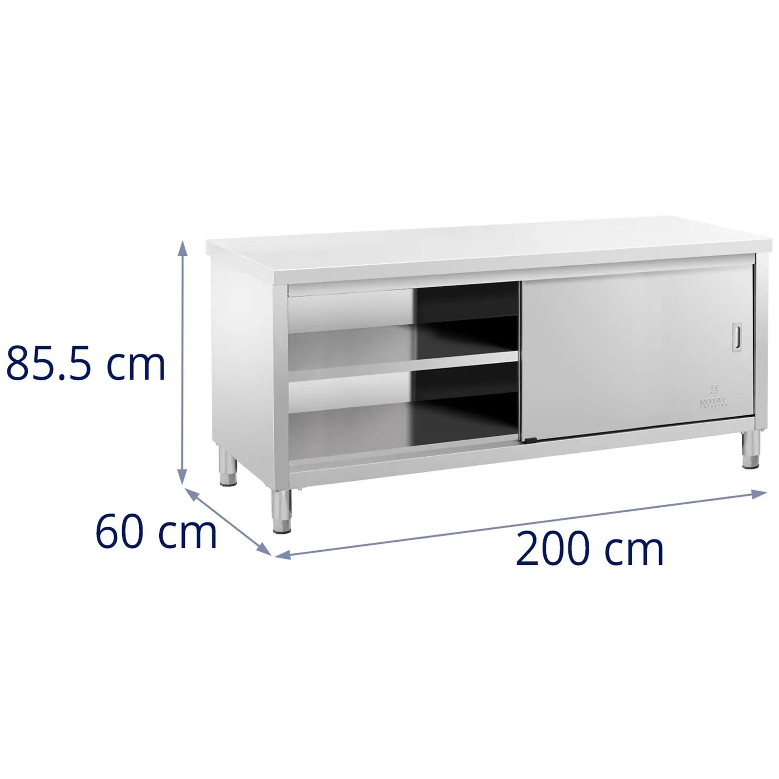Work Cabinet - 200 x 60 cm - 600 kg load capacity