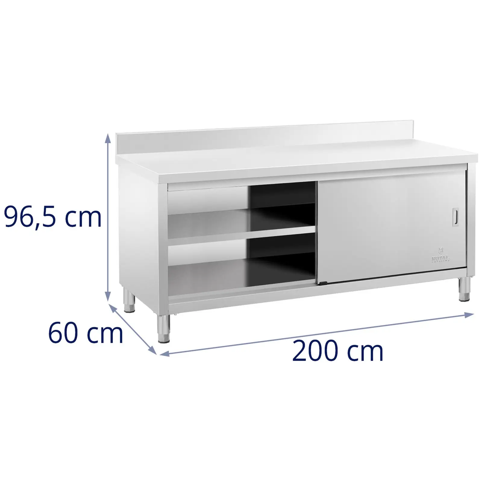 Работен шкаф - повдигнат - 200 x 60 см - товароносимост 600 кг