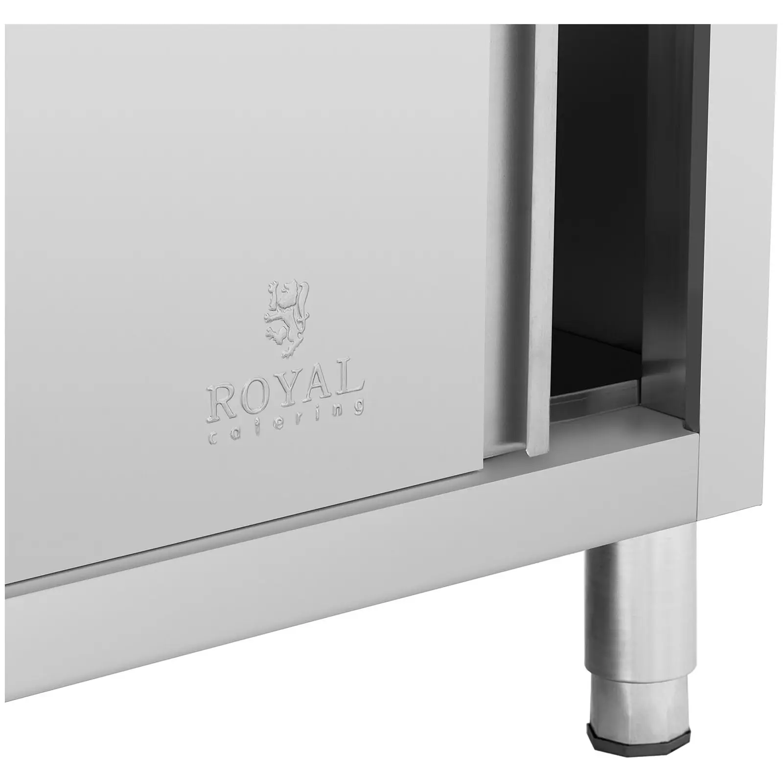 Meuble bas en inox - 180 x 70 x 85 cm - Royal Catering - Capacité de 600 kg - 3 tiroirs