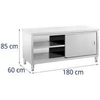 Work Cabinet - 180 x 60 cm - 600 kg load capacity