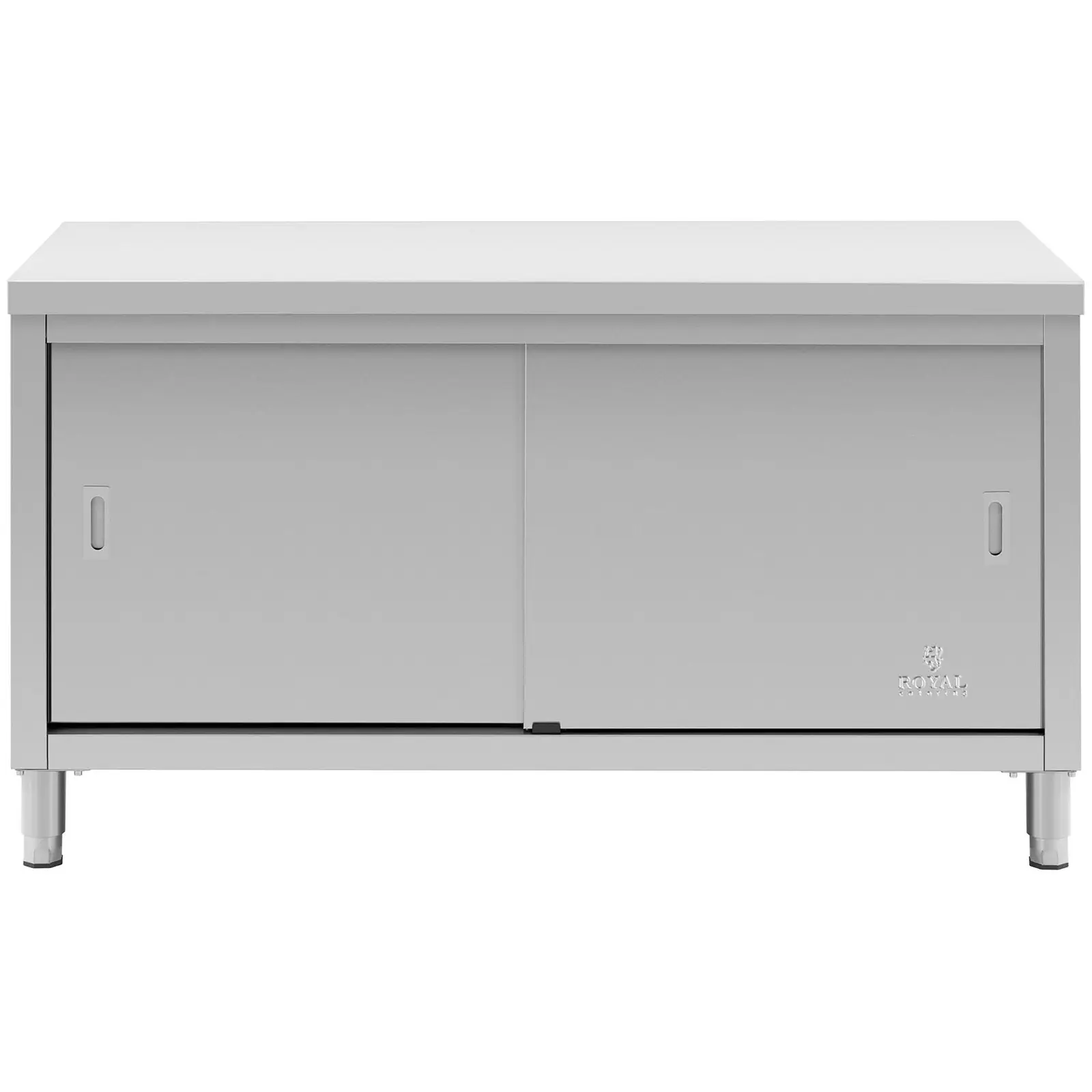 Stainless steel work cabinet - 150 x 70 x 85 cm - 600 kg Load capacity