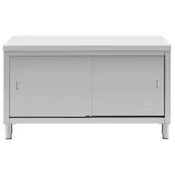 Stainless steel work cabinet - 150 x 60 x 85 cm - 600 kg Load capacity