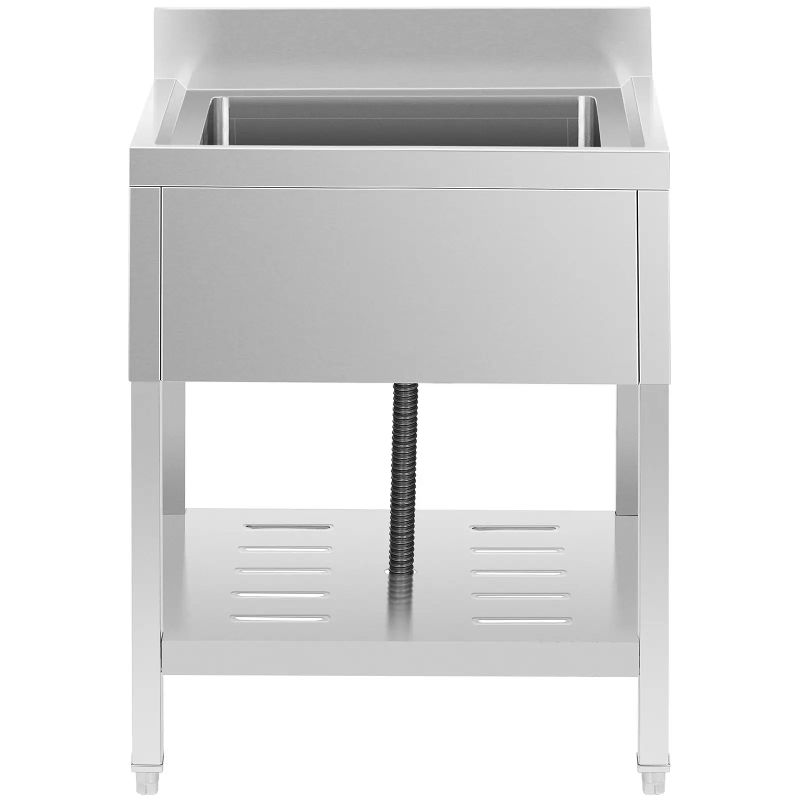 Mycí stůl - 1 dřez - ušlechtilá ocel - 50 x 50 x 25,5 cm (Materiál: Ušlechtilá ocel)